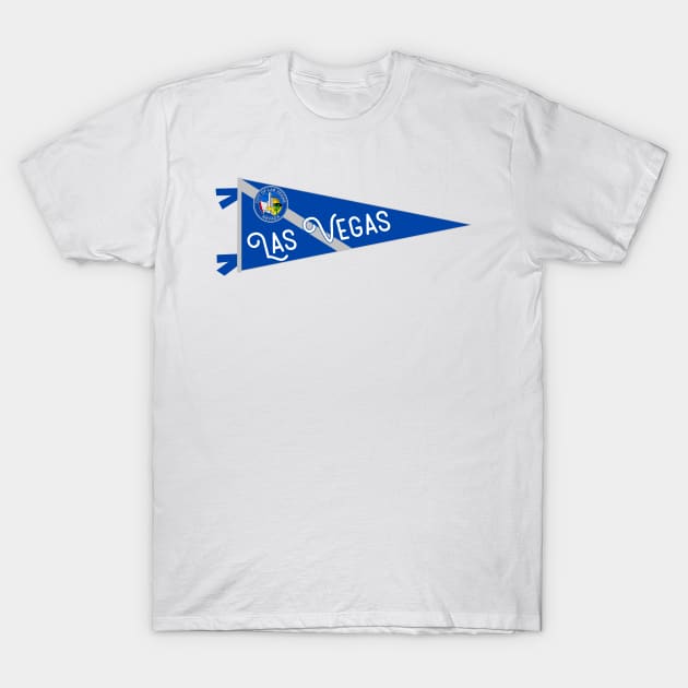 Las Vegas Flag Pennant T-Shirt by zsonn